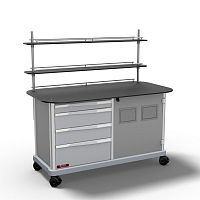 Contemporary sideboard 4SIDEBOARD 3aluminumstainless steelABS