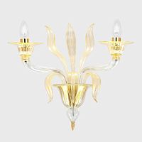 Traditional wall light GOLD DAMOCLEindoorblown glassMurano glass