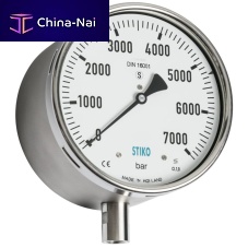 Analog pressure gauge PBX-SFstainless steelBourdon tubehigh-pressure