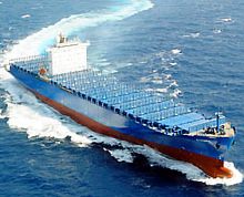 Container ship cargo ship