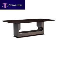 Contemporary table LOCKwoodenwooden baserectangular