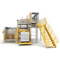 High level infeed palletizer casepalletautomatic