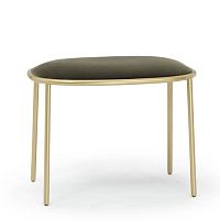 Contemporary stool STAYpainted metal basepainted steel baseupholstered