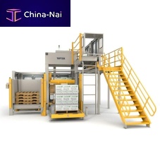 High level infeed palletizer casepalletautomatic