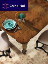 Traditional dining table ART 497walnutchestnuthome