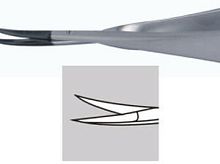 Ophthalmic surgery scissors 40109Abladefor humanscurved