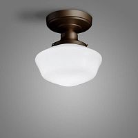 Vintage ceiling light ASHLANDroundglassaluminum