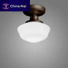 Vintage ceiling light ASHLANDroundglassaluminum