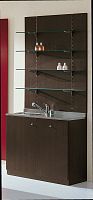 Wall-mounted washbasin cabinet 77 free-standingwoodencontemporary