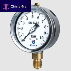 Relative pressure gauge M0304 series dialthreadedflange