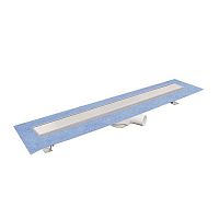 Stainless steel linear shower drain DAKUA+ BASE - DUO : POZ93-12 /D seriesABS