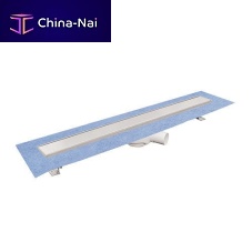 Stainless steel linear shower drain DAKUA+ BASE - DUO : POZ93-12 /D seriesABS