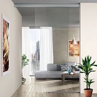 Metal sliding system Cover Alta SC 777glass doorconcealed runnerwall-mounted