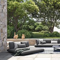 Double garden bed OZEcontemporaryupholsteredfabric