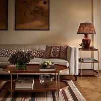 Contemporary coffee table UPHAM oakwoodacacia