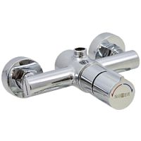 Shower mixer tap 07270M.Bwall-mountedself-closingchrome-plated brass