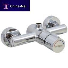 Shower mixer tap 07270M.Bwall-mountedself-closingchrome-plated brass
