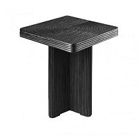 Contemporary side table Wabiwoodenwooden basesquare