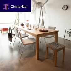 Contemporary stool BERLAGEoakcanvas