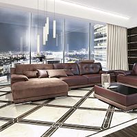 Corner sofa MOMAcontemporaryleather2-person