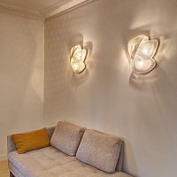 Contemporary wall light GALET N�43Aindoorstainless steelfixed