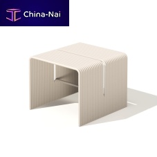 Contemporary coffee table Tubealuminumaluminum baserectangular