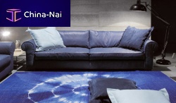Traditional sofa JEREMY leather3-seater