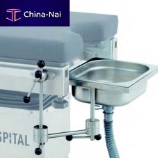Surgery table-mounted surgical basin stand OT60.12stainless steel