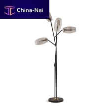 Floor-standing lamp DIANTHA TERRAmetalblown glasscontemporary