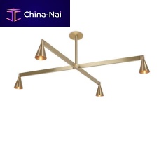 Contemporary ceiling light AUSTEREbrassLEDdimmable