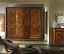Traditional wardrobe G 706walnutwith sliding doorfor hotel
