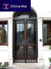 Removable security grille for doors