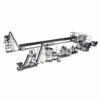 Cocoa bean processing line