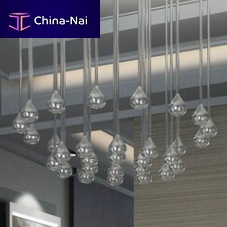 Contemporary chandelier glass2 tier