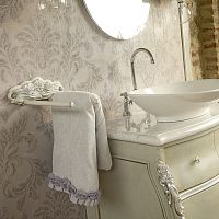 Wall-mounted towel rack CAPRI lacquered wood