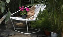 Contemporary armchair CLOUDleatherfabricsteel