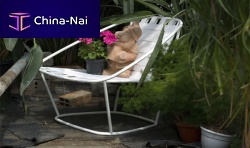 Contemporary armchair CLOUDleatherfabricsteel