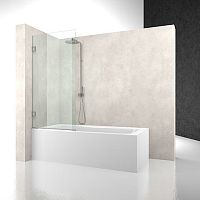 Swing bath screen HVleft handtempered glass1 panel