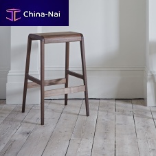 Contemporary bar stool VITOAmerican walnutoak