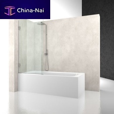 Swing bath screen HVleft handtempered glass1 panel