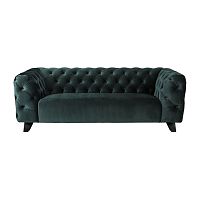 Chesterfield sofa Rocco LBAfabricleathergreen