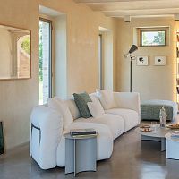 Modular sofa Fioccocontemporaryfabricleather
