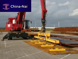 Suspension for work platforms girder