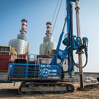 Continuous flight auger (CFA) drilling rig SR-75soil investigationpilingdeep