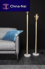 Floor-standing lamp 7000 ITINERARI TORCIA metalmarblecontemporary
