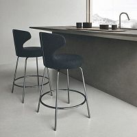 Contemporary bar chair Papilioindoorfabricleather
