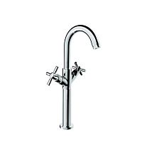 Double-handle washbasin mixer tap TRATTO: 95310PRcountertopchromed metalbathroom