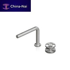 Washbasin mixer tap QTH-2051 + QDS-0101countertopstainless steelbathroom