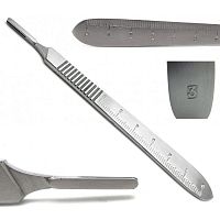 Metal handle scalpel handle TI-03-2014