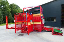 Palletizer with stacker WIBO 8 TPVbagpalletautomatic